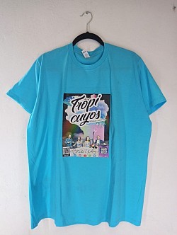 Playera Tropicuyos Fan Azul Cielo $180 Incluye Enlace a Spotify y links de descarga